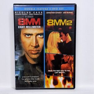 8MM 8MM2 Double Feature DVD Nicolas Cage Joaquin Phoenix Crime Drama Thriller